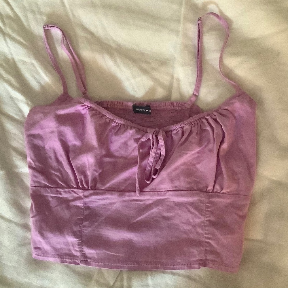 Brandy Melville Pink Crop Top: Size: XS/S